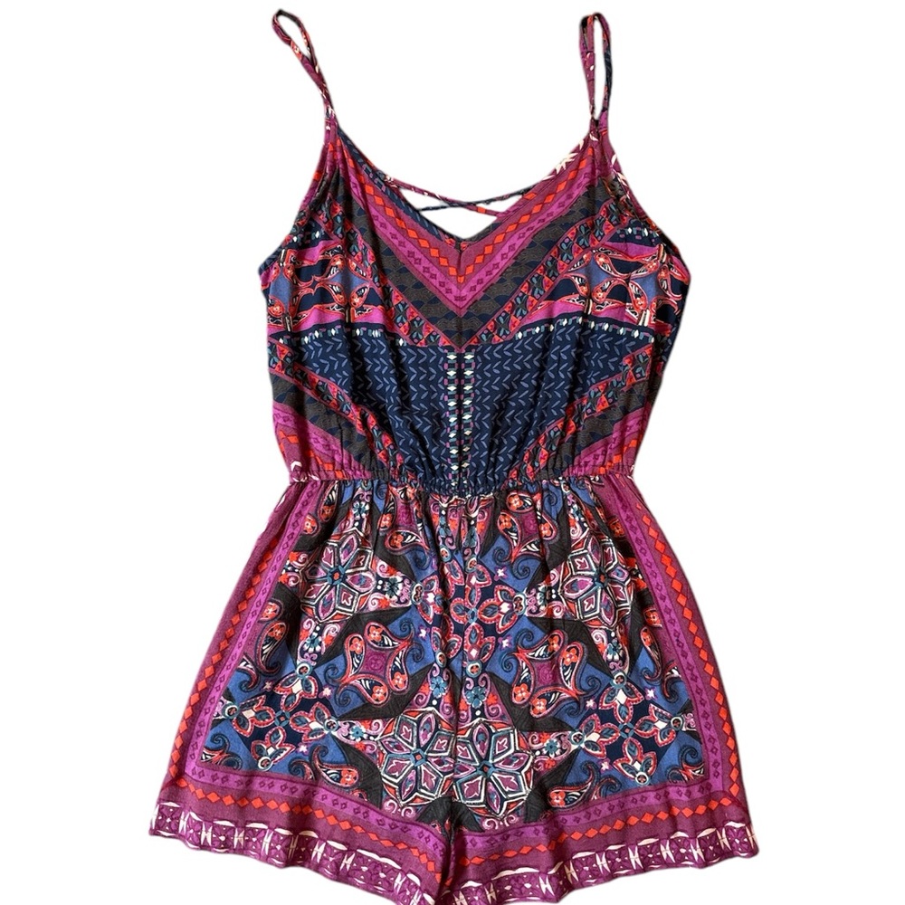 Colorful Patterned Romper